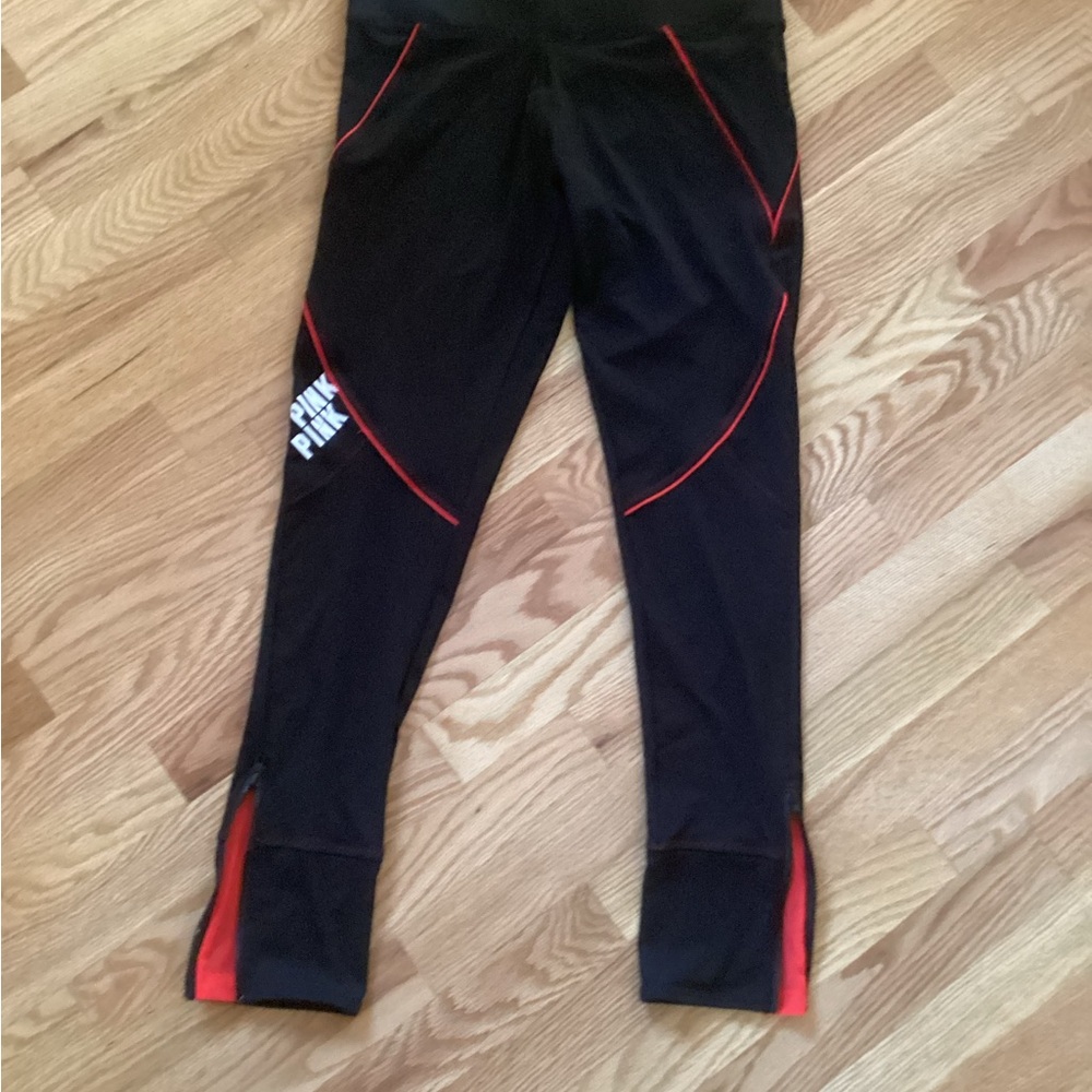 Victoria's Secret Black and Red Leggings